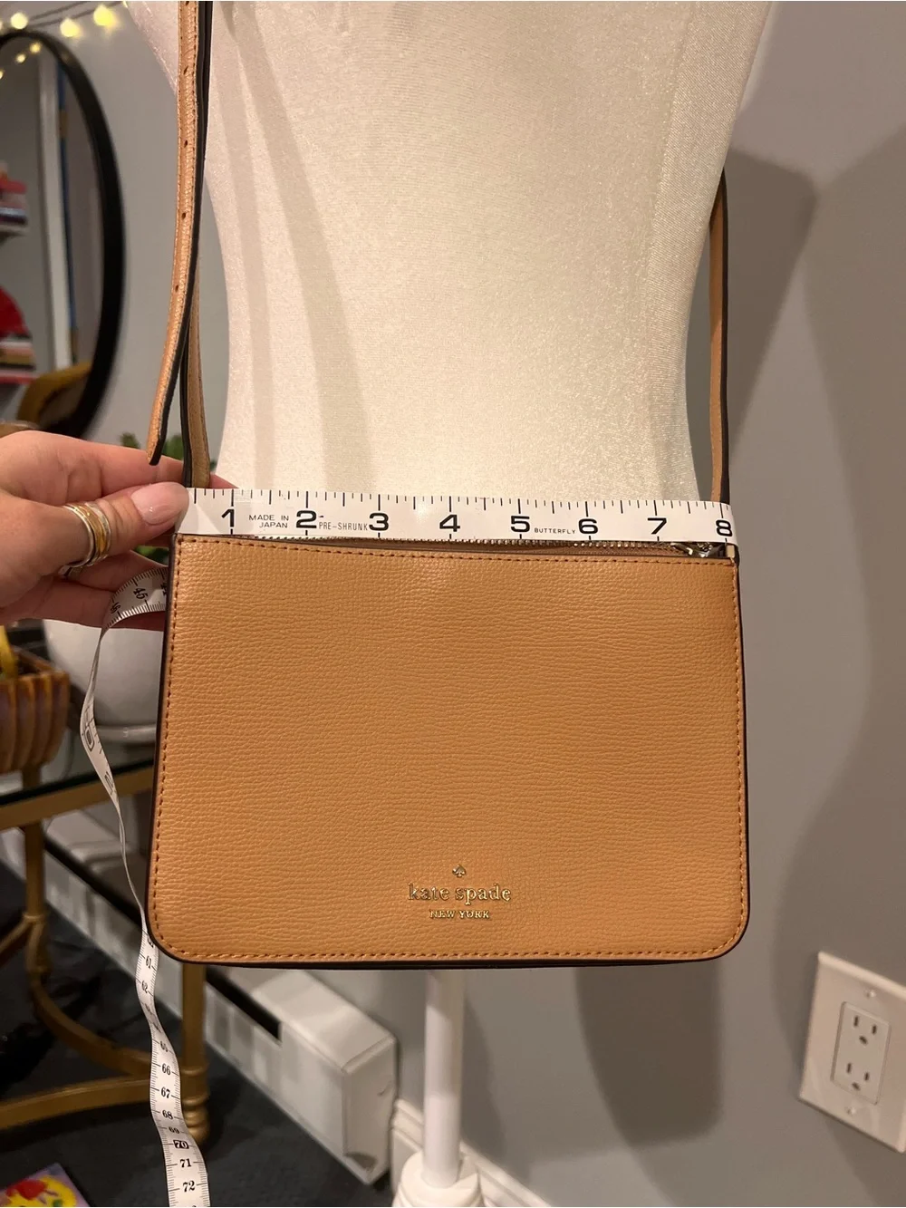 kate spade Caramel Tan Leather Crossbody Bag